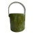 1970's Vintage Green Vinyl Ice Bucket For Sale