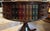 Wood Book Drum Table With Drawers in the Style of Maitland Smith For Sale - Image 7 of 9