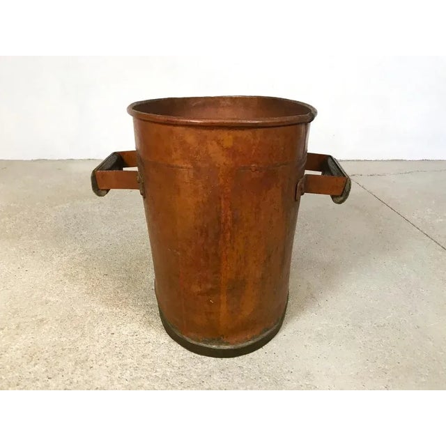 Large Antique Copper Fireplace Log Holders, 1850s, Set of 3 For Sale - Image 4 of 18