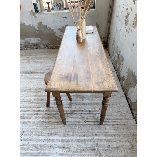 Beechwood Bistro Farmhouse Table, 1900 For Sale - Image 9 of 18