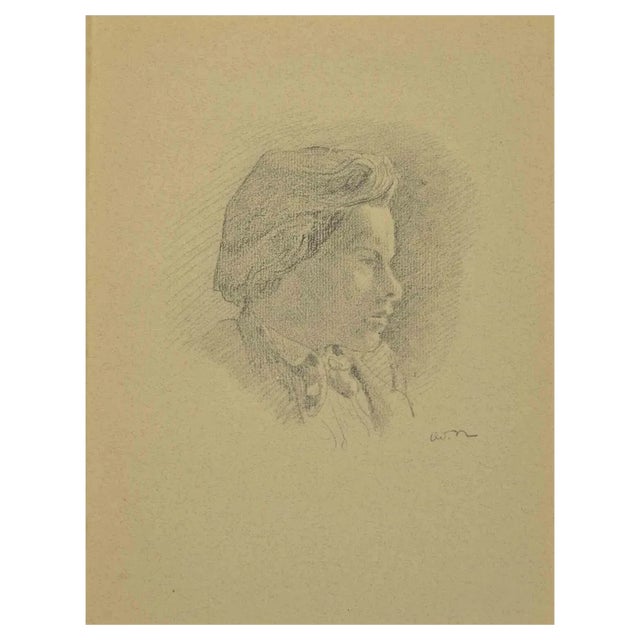 After Odilon Redon, Portrait, Lithograph, 1923 For Sale