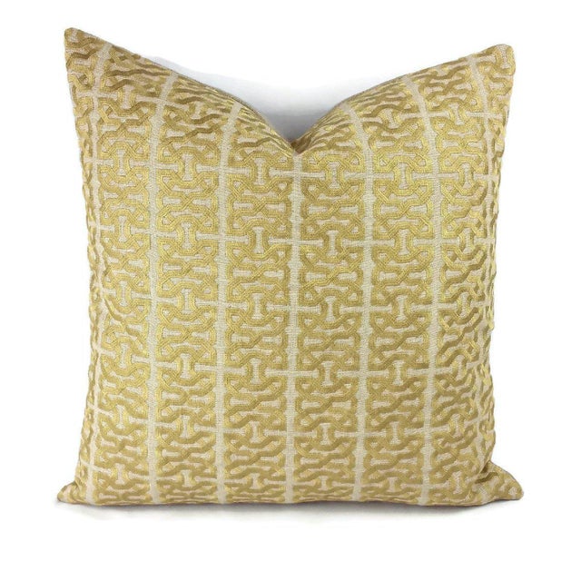 Kravet Couture Barbara Barry Ceylon Key Spungold Pillow Cover