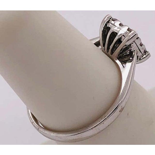 14 Kt White Gold Engagement Bridal Ring with Diamonds 0.67 Total Diamond Weight Size 5.5 2.65 grams Total weight