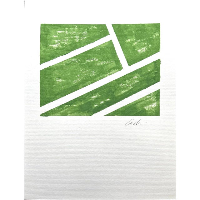 Erin Simon Original Tennis Grass Court Painting For Sale