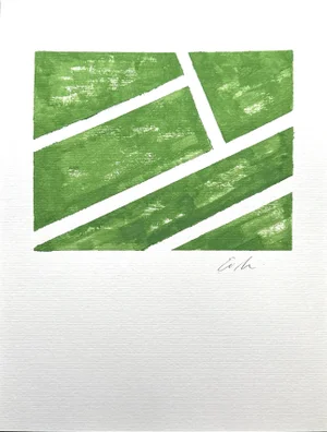 Erin Simon Original Tennis Grass Court Painting