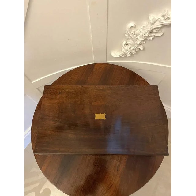 Victorian Rosewood Writing Box, 1860s For Sale - Image 4 of 8