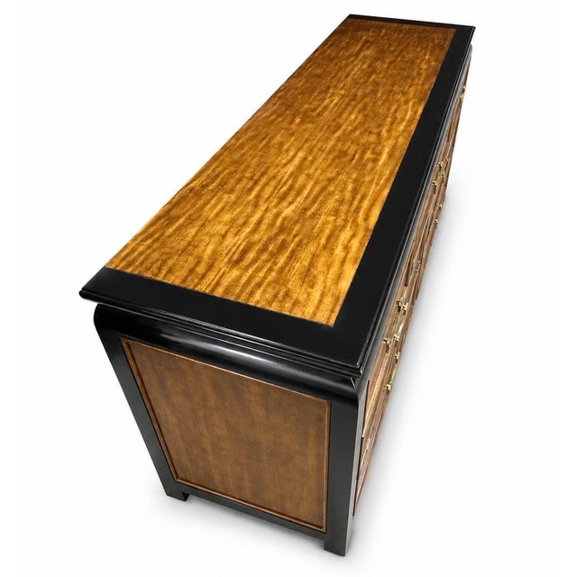 Vintage 7 Drawer Lowboy by Raymond Sobota for Century Furniture Company for Their Chin Hua Collection For Sale In Chicago - Image 6 of 6