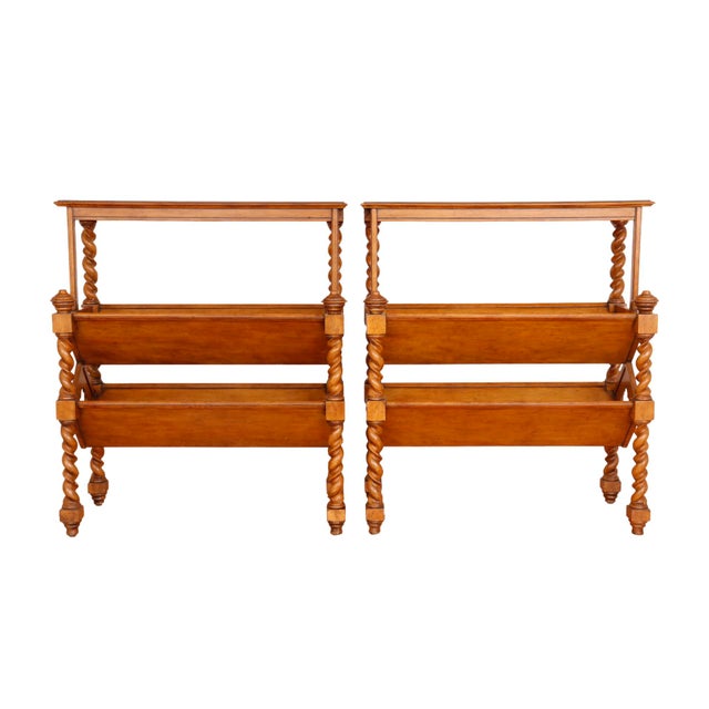 Spanish Style Library Bookcases a Pair Chairish