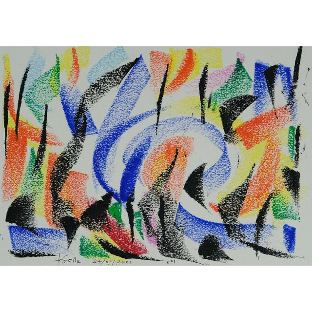 Françoise GALLE (1940) Night Forest Color pastel Signed in felt-tip pen by the artist On heavy paper, 32 x 24 cm (approx....
