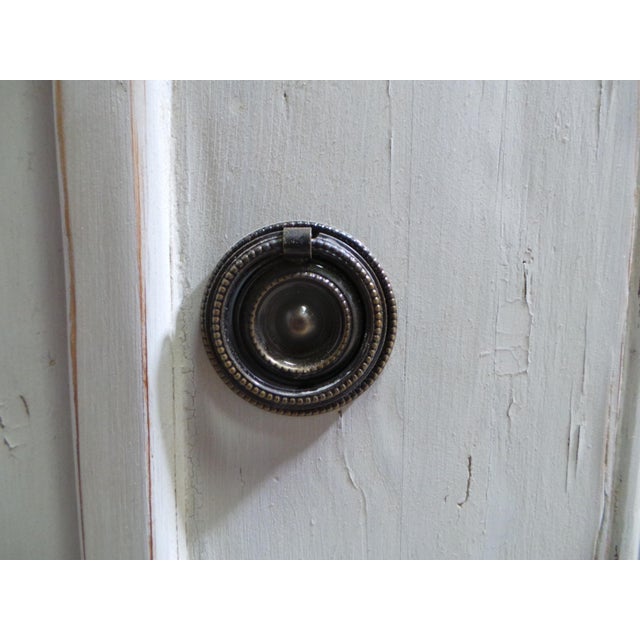 Wood Swedish Gustavian Style Armoire For Sale - Image 7 of 12