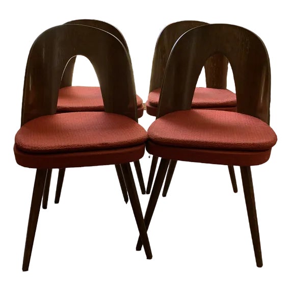 Mid-Century Dining Chairs by Antonín Šuman for Tatra Furniture, 1960s, Set of 4 For Sale