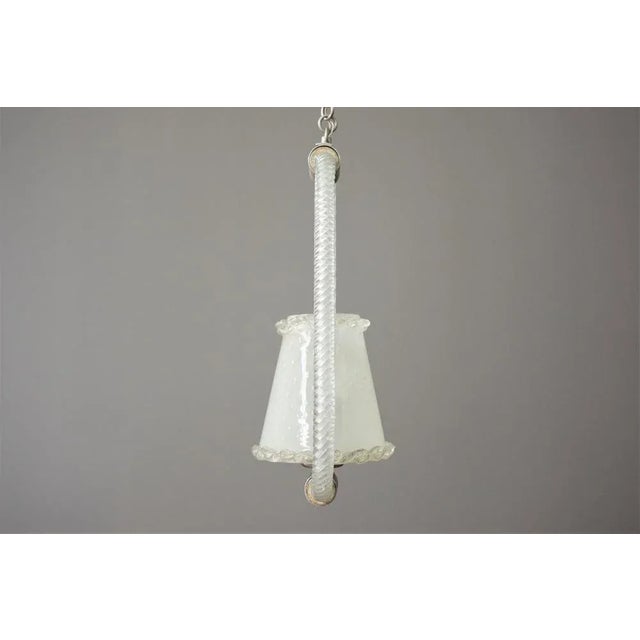 Murano Glass Suspension Chandelier by Barovier & Toso, 1950s For Sale - Image 10 of 12