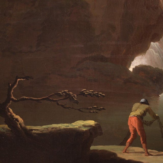 Italian Artist, Landscape, 1780, Oil on Canvas, Framed For Sale - Image 13 of 16