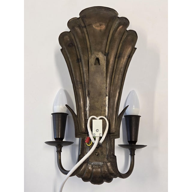 Black Model 7004 Wall Lamps from Paavo Tynell, 1930s, Set of 2 For Sale - Image 8 of 11