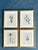 Instantly curate a sophisticated gallery wall with this exquisite set of four vintage botanical prints. Each piece...