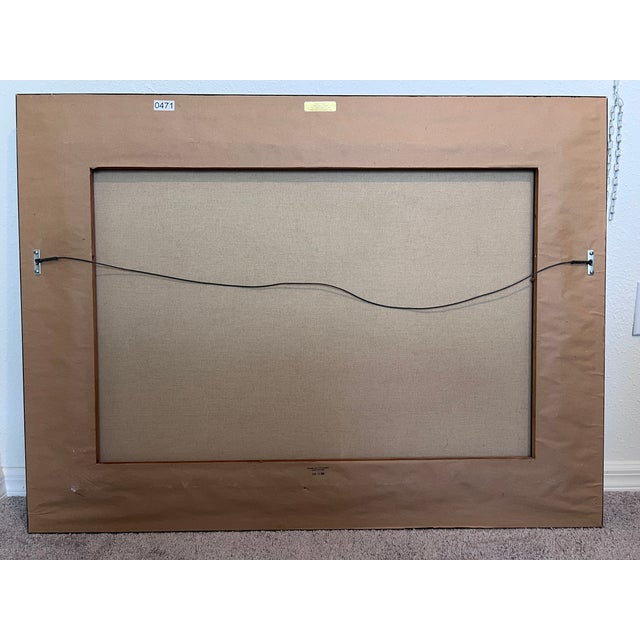 Antique Italian Landscape Oil Painting Signed Rastelli, Vintage Framed Art For Sale - Image 9 of 9