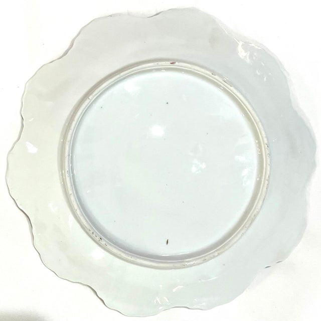 Late 19th Century Weimar Porzellan Oyster Plates - Luster and Gold Decoration - Set Four For Sale - Image 4 of 14