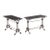Pair of French Cast Iron and Stone Tables, 19th C. For Sale