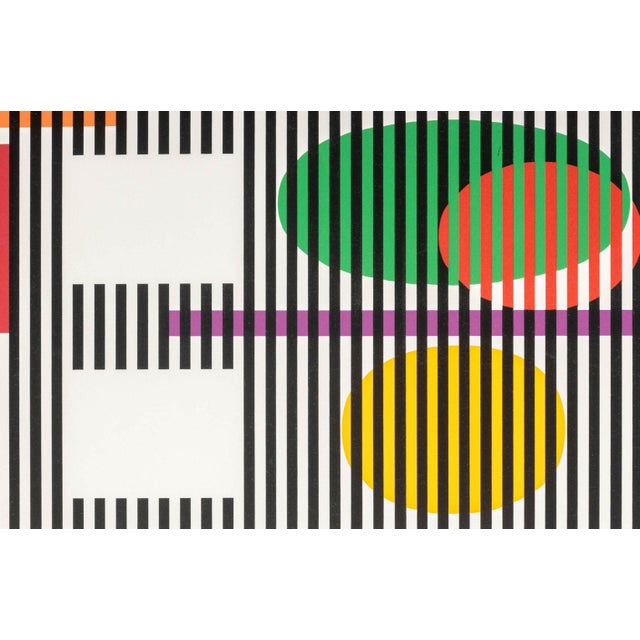 Printmaking Materials Yaacov Agam "Double Metamorphosis Ii" Screenprint For Sale - Image 7 of 13