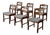Razor Blade Dining Chairs by Henning Kjaernulf- Denmark 1960s, Set of 6 For Sale