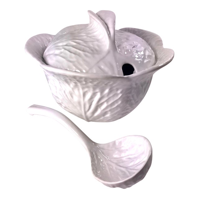 Portuguese Cabbage Soup Tureen With Ladle Chairish