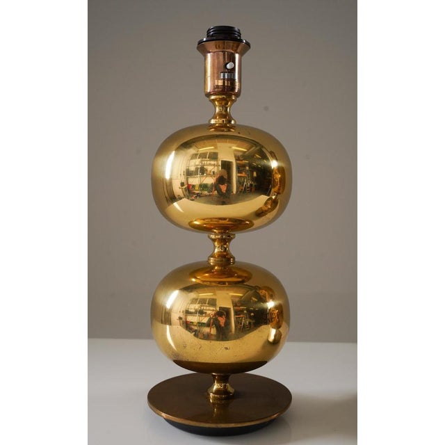 Mid-Century Swedish Table Lamps in Brass attributed to Stilarmatur Tranås, 1960s, Set of 2 For Sale - Image 4 of 7