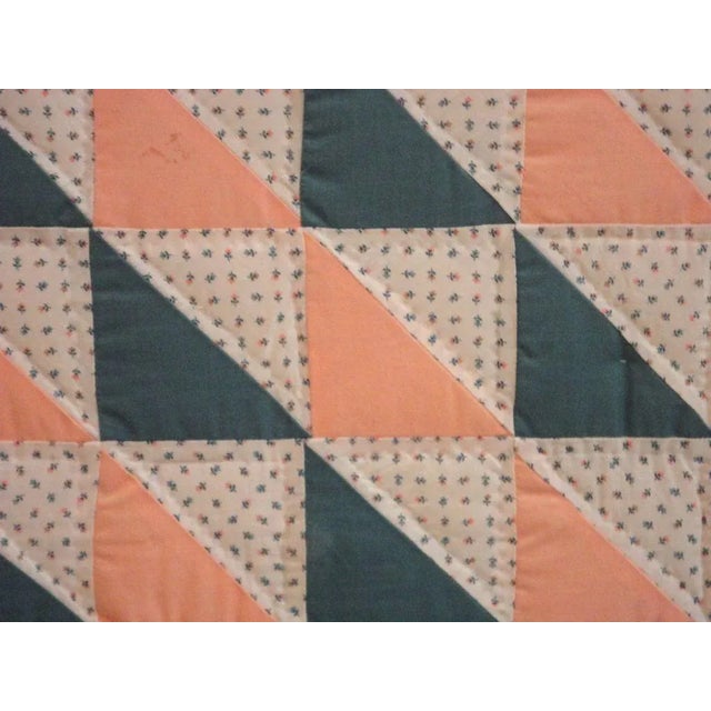 19thc Satin Salmon & Green Birds in Flight Mounted Doll For Sale In Los Angeles - Image 6 of 6