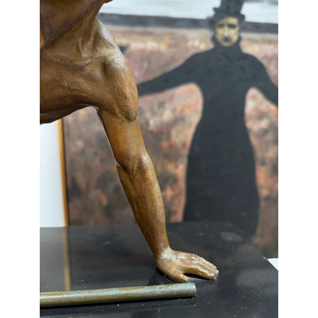 Metal Jean De Roncourt “Gladiator” Sculpture – Signed J. De Roncourt For Sale - Image 7 of 11