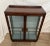 1930s 1930s Art Deco China Cabinet Curio Locking Double Door Two Glass Shelves For Sale - Image 5 of 12