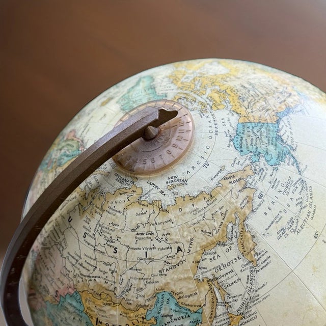 Replogle Globes Vintage Replogle 12" World Classic Desktop Globe Wood Base For Sale - Image 4 of 6