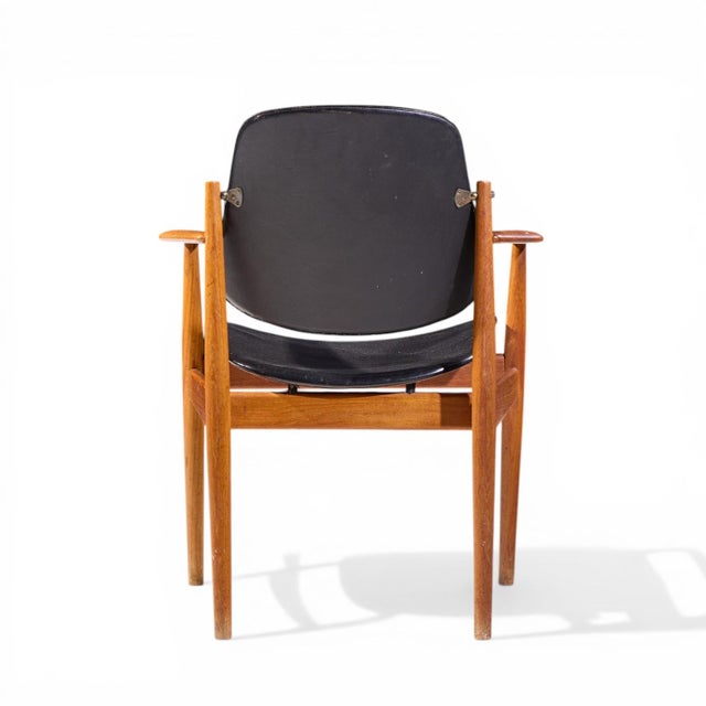 Arne Vodder for France and Son Fd-184 Mid Century Danish Teak Dining Chairs - Pair For Sale - Image 9 of 13