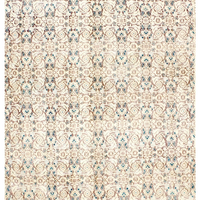 Antique Persian Tabriz Rug 7'9" X 9’4” For Sale - Image 4 of 5