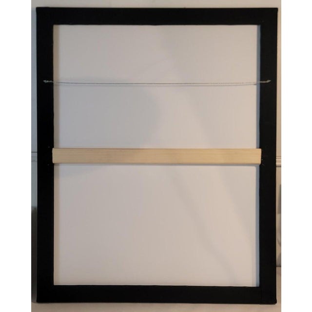 Textile 19Thc Mini Pieced Broken Dishes Mounted Crib Quilt For Sale - Image 7 of 7