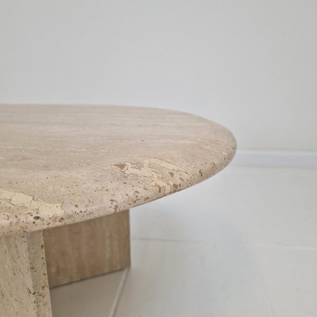 Travertine Coffee Table, Italy, 1980s For Sale - Image 11 of 17