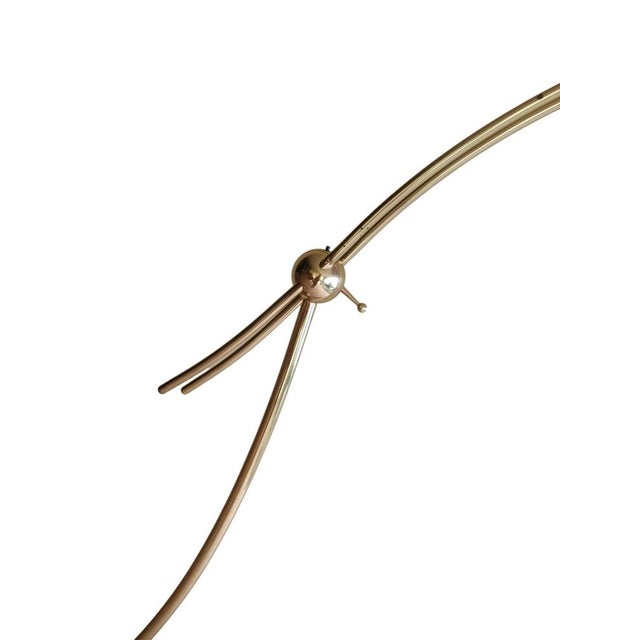 Brass Floor Lamp by Luigi Colani, Italy, 1970s For Sale - Image 6 of 17
