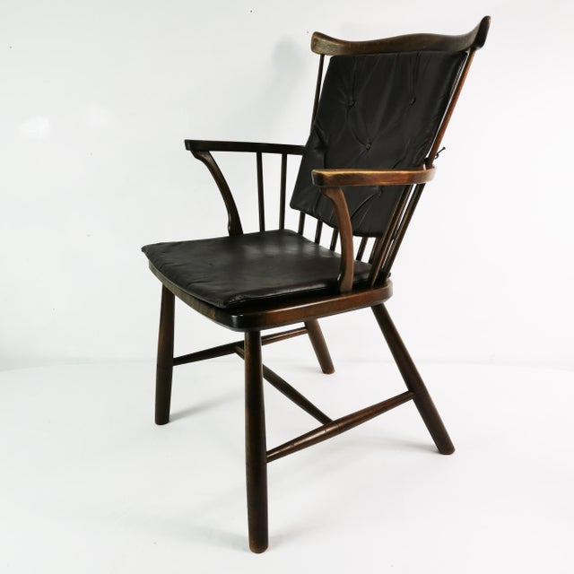 Chair attributed to Borge Mogensen for Fredericia Stolefabrik, Denmark, 1950s For Sale - Image 3 of 18