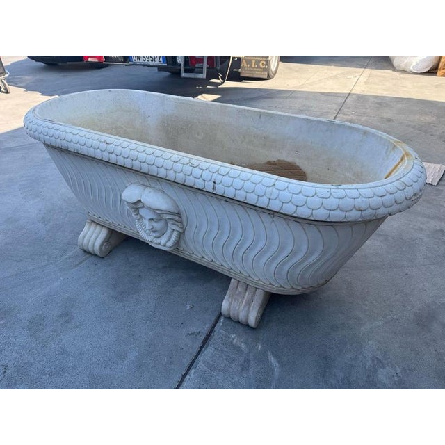 20th Century Italian Marble Bathtub, 1950s For Sale - Image 6 of 16
