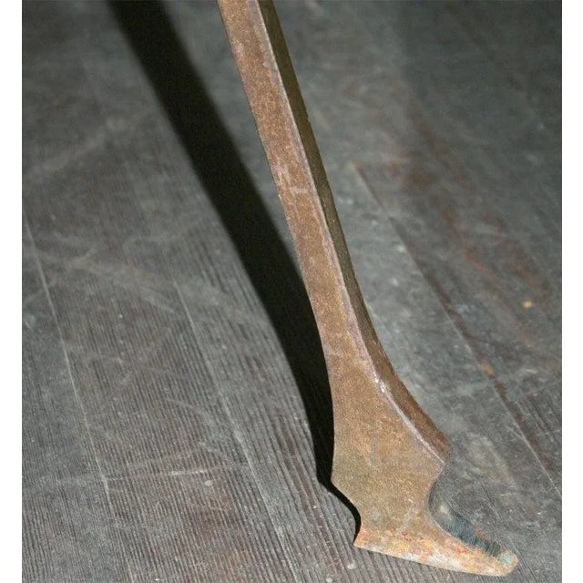 French Wood and Handwrought Iron Side Table For Sale - Image 9 of 11