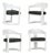Set of Four Onassis White Lacquer Chairs by Karl Springer For Sale