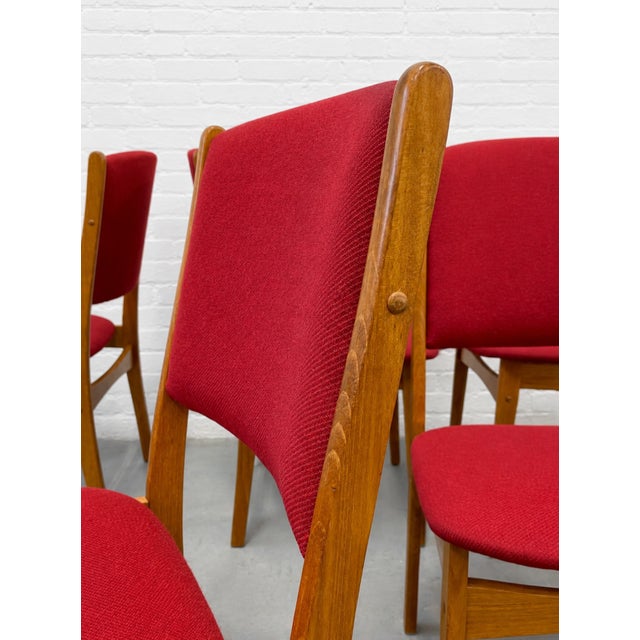 Mid Century Modern Teak Dining Chairs, Set of 6 | Erik Buch Attributed, Denmark, C. 1960s. For Sale - Image 12 of 14
