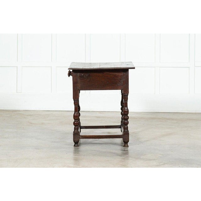 Wood Early 19th Century English Vernacular Oak Hall Table, 1800s For Sale - Image 7 of 15