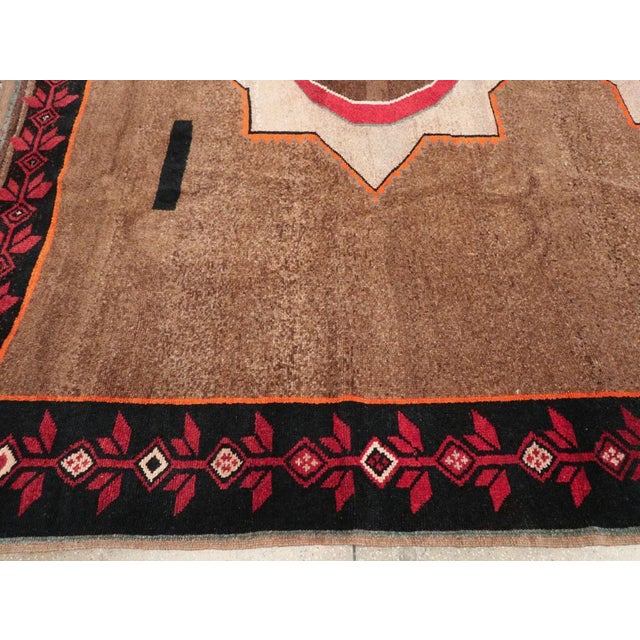 Mid 20th Century Galerie Shabab Collection Mid-20th Century Turkish Anatolian Room Size Carpet For Sale - Image 5 of 8