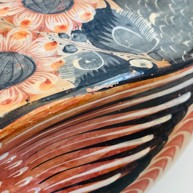 Extra Large Vintage Tonala Pottery Duck For Sale - Image 10 of 13