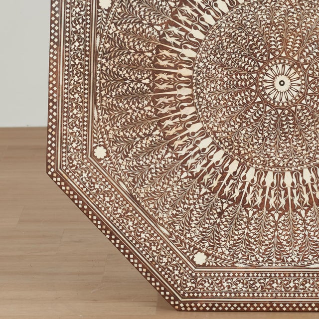 Antique Anglo Indian Inlaid Table or Stand For Sale - Image 12 of 16