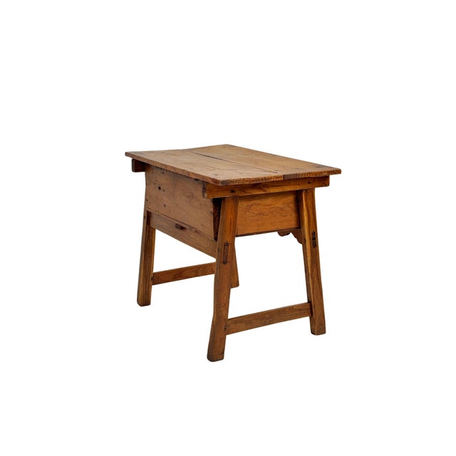Wood Vintage Spanish Folk Art Table, 1940s For Sale - Image 7 of 11