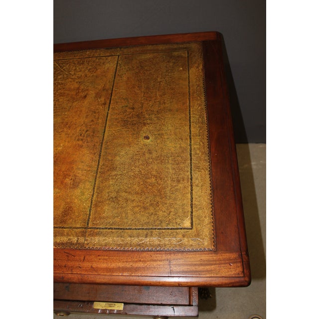 English Mahogany Desk, 1900 For Sale - Image 9 of 15