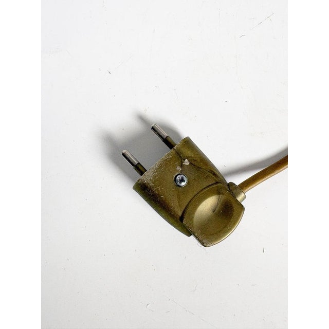 Wood 20th Century Minimalist Table Lamp with Aluminium Shade and Wooden Base, France For Sale - Image 7 of 14