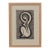 1970s French Modernist Linocut Print For Sale
