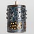 1970s Danish Cylinder Brown Blue Ceramic Pendant Light, 1970 For Sale - Image 5 of 15