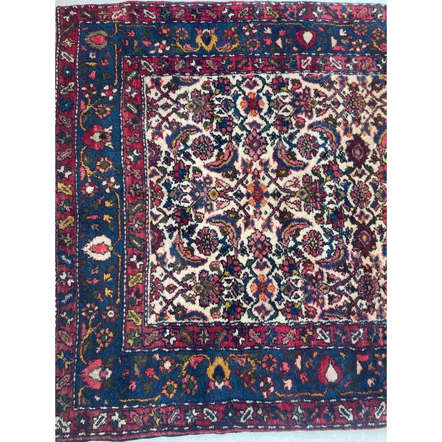 Vintage Runner Full Plush Pile in Iconic Design Rug 3.8 x 19.9 For Sale - Image 10 of 12